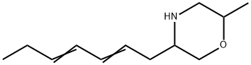 5-(2,4-Heptadienyl)-2-methylmorpholine Struktur