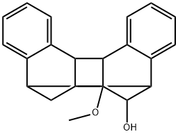 1,2,2a,7,8,12b-Hexahydro-1-methoxy-1,8:2,7-dimethanodibenzo[a,e]cyclobuta[c]cycloocten-13-ol Struktur