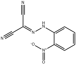 carbonyl cyanide 2-nitrophenylhydrazone Struktur