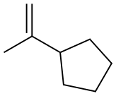 (1-Methylethenyl)cyclopentane Struktur