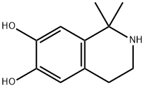 1,1-Dimethyl-1,2,3,4-tetrahydroisoquinoline-6,7-diol Struktur