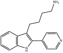 4-(2-PYRIDIN-4-YL-1H-INDOL-3-YL)-BUTYLAMINE Struktur