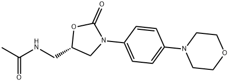 N-[[(5S)-3-[4-(4-Morpholinyl)phenyl]-2-oxo-5-oxazolidinyl]Methyl]acetaMide Struktur