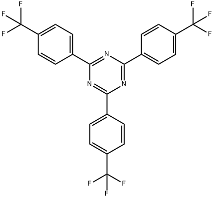 2,4,6-Tris[4-(trifluoromethyl)phenyl]-1,3,5-triazine Struktur