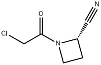 2-Azetidinecarbonitrile, 1-(chloroacetyl)-, (2S)- (9CI) Struktur