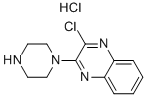 2-CHLORO-3-PIPERAZIN-1-YL-QUINOXALINE HYDROCHLORIDE Struktur