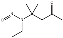 2-ETHYLAMINO-2-METHYL-N-NITROSO- Struktur