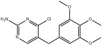 4-chloro-5-[(3,4,5-trimethoxyphenyl)methyl]pyrimidin-4-amine Struktur