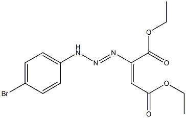 (E)-2-[3-(4-Bromophenyl)-1-triazeno]-2-butenedioic acid diethyl ester Struktur