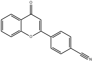 Benzonitrile, 4-(4-oxo-4H-1-benzopyran-2-yl)- (9CI) Struktur