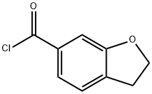 6-Benzofurancarbonyl chloride, 2,3-dihydro- (9CI) Struktur