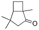 1,4,4-Trimethylbicyclo[3.2.0]heptan-2-one Struktur