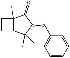 3-Benzylidene-1,4,4-trimethylbicyclo[3.2.0]heptan-2-one Struktur