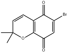 6-BROMO-2,2-DIMETHYL-2H-CHROMENE-5,8-DIONE Struktur