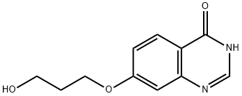 7-(3-HYDROXY-PROPOXY)-3H-QUINAZOLIN-4-ONE Struktur