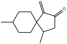 Spiro[4.5]decan-2-one, 4,8-dimethyl-1-methylene- (9CI) Struktur