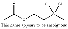 2-(dichloromethylsilyl)ethyl acetate Struktur