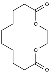 1,4-dioxacyclotetradecane-5,14-dione  Struktur