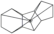 5,10-Dibromododecahydro-4,7-methano-2,3,8-methenocyclopent[a]indene Struktur