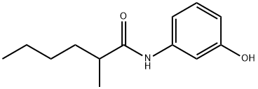 N-(3-Hydroxyphenyl)-2-methylhexanamide Struktur