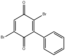 2,5-Dibromo-3-phenyl-1,4-benzoquinone Struktur