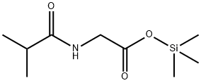 N-(2-Methyl-1-oxopropyl)glycine trimethylsilyl ester Struktur