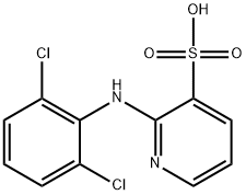 2-[(2,6-DICHLOROPHENYL)AMINO]-PYRIDINE-3-SULFONIC ACID Struktur