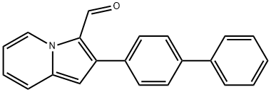 2-(Biphenyl-4-yl)indolizine-3-carboxaldehyde Struktur