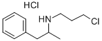 N-(3-chloropropyl)-alpha-methylphenethylamine hydrochloride Struktur