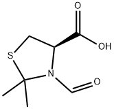 (R)-2,2-DIMETHYL-3-FORMYL 4-THIAZOLIDINECARBOXYLIC ACID Struktur