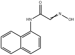 (2E)-2-(hydroxyimino)-N-1-naphthylacetamide Struktur