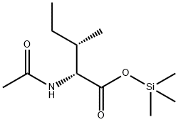 N-Acetyl-D-alloisoleucine trimethylsilyl ester Struktur