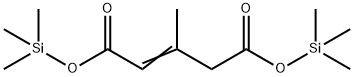 3-Methyl-2-pentenedioic acid bis(trimethylsilyl) ester Struktur