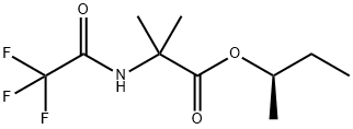 2-Methyl-2-(trifluoroacetylamino)propionic acid (R)-sec-butyl ester Struktur