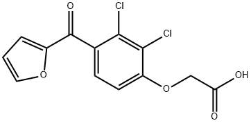 2,3-Dichloro-4-(2-furoyl)phenoxyacetic acid Struktur