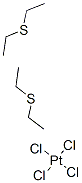 tetrachlorobis[1,1'-thiobis[ethane]]platinum Struktur