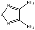 3,4-Diamino-1,2,5-thiadiazole Struktur