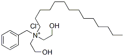 Ammonium, benzylbis(2-hydroxyethyl)tetradecyl-, chloride Struktur