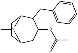 2-Benzyltropan-3-ol acetate Struktur