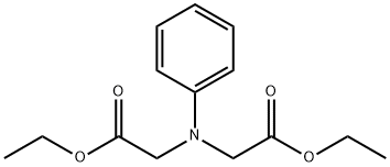 2,2'-(Phenylimino)bis(acetic acid ethyl) ester Struktur