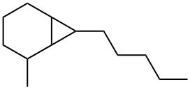 2-Methyl-7-pentylbicyclo[4.1.0]heptane Struktur