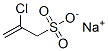 2-Chloro-2-propene-1-sulfonic acid sodium salt Struktur