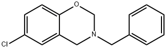 6-Chloro-3,4-dihydro-3-(phenylmethyl)-2H-1,3-benzoxazine Struktur