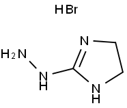 2-HYDRAZINO-2-IMIDAZOLINE HYDROBROMIDE Struktur