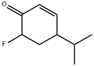 2-Cyclohexen-1-one,  6-fluoro-4-(1-methylethyl)- Struktur