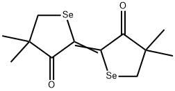 2-[4,5-Dihydro-4,4-dimethyl-3-oxoselenophen-2(3H)-ylidene]-4,5-dihydro-4,4-dimethylselenophen-3(2H)-one Struktur