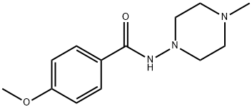 Benzamide, 4-methoxy-N-(4-methyl-1-piperazinyl)- (9CI) Struktur