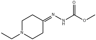 Hydrazinecarboxylic acid, (1-ethyl-4-piperidinylidene)-, methyl ester (9CI) Struktur