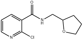 2-Chloro-N-(tetrahydro-2-furanylmethyl)-nicotinamide Struktur