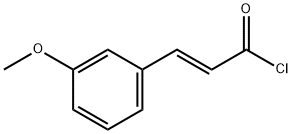 (E)-3-(3-Methoxyphenyl)-2-propenoyl chloride Struktur